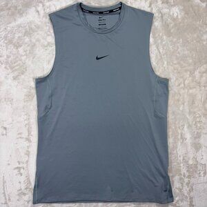 Nike Pro Combat Men's  Sleeveless Training Shirt Dri-Fit Gray - Size Large